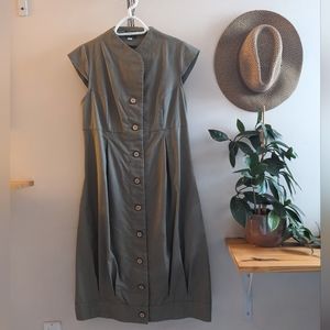 Organic Cotton Canvas Cap Sleeve Dress